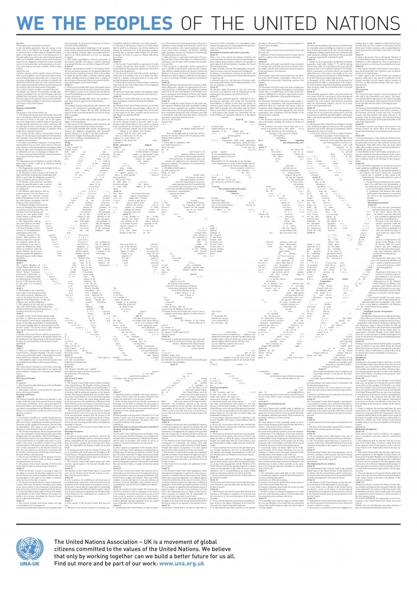 the united nations charter The un charter is the constitutive instrument of the united nations, signed on 26 june 1945 it sets out the rights and obligations of member states and establishes the principal organs and procedures of the united nations. the united nations charter The un charter is the constitutive instrument of the united nations, signed on 26 june 1945 it sets out the rights and obligations of member states and establishes the principal organs and procedures of the united nations.