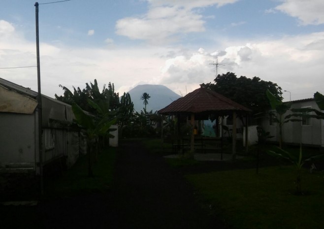 View of Goma and volcano Nyiragongo View of Goma and volcano Nyiragongo