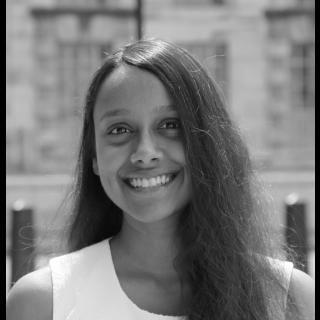 smiling woman with dark hair